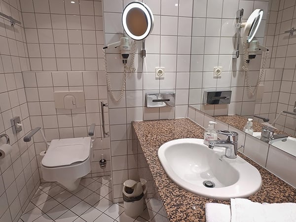 Ansicht des Badezimmers